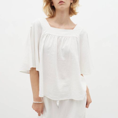 Ellie Square Neck Linen Blend Top - Inwear - Modalova