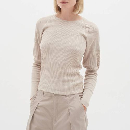 Cream Linen and Cotton Blend Jumper - Inwear - Modalova