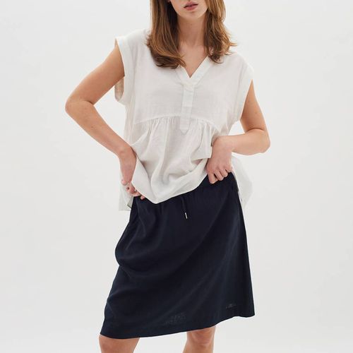 Navy Ellie Linen Blend Mini Skirt - Inwear - Modalova
