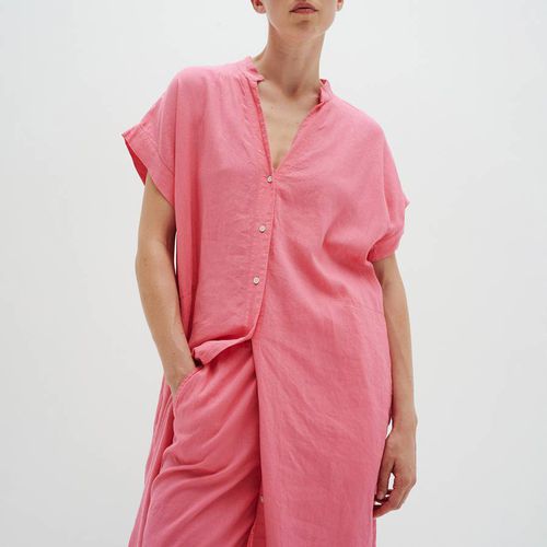 Pink Linen Blend Shirt Dress - Inwear - Modalova