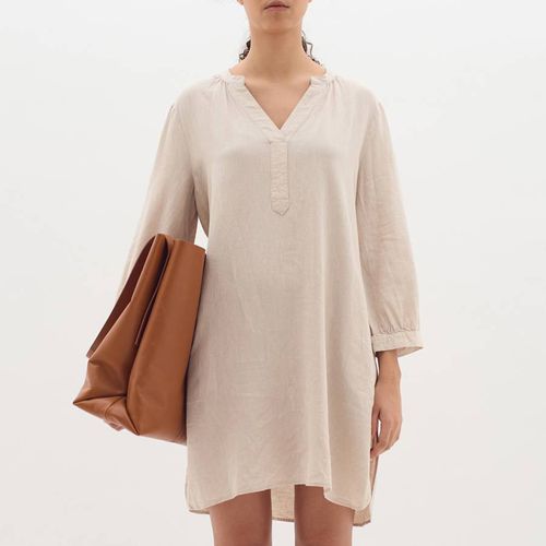 Beige Ellie Tunic Linen Blend Dress - Inwear - Modalova
