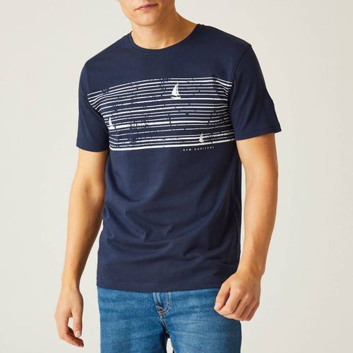 Navy Cline Cotton T-Shirt - Regatta - Modalova