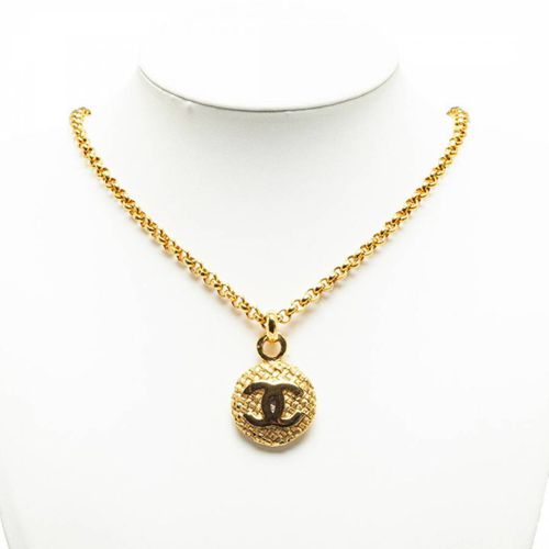 Gold Plated Chanel Necklace - Vintage Chanel - Modalova