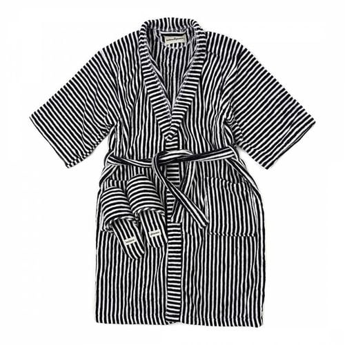 The Robe & Slipper Set Laurens Navy Stripe - Business & Pleasure Co - Modalova