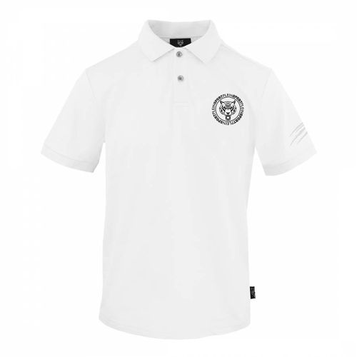 White Logo Polo Shirt - Philipp Plein - Modalova