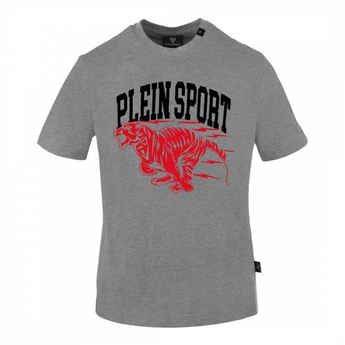 Grey Cotton Logo T-Shirt - Philipp Plein - Modalova