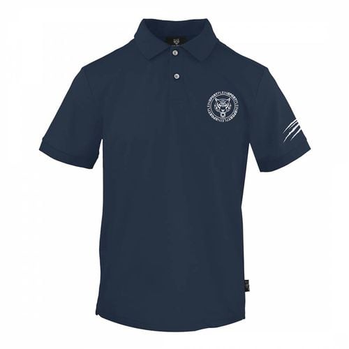 Navy Cotton Polo Shirt - Philipp Plein - Modalova