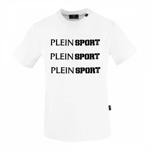 White Cotton Logo T-Shirt - Philipp Plein - Modalova