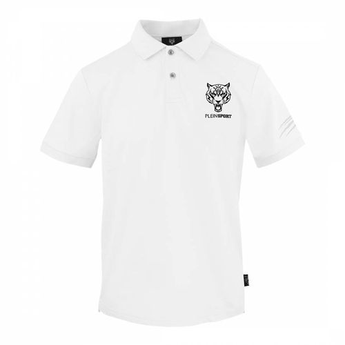 White Logo Polo Shirt - Philipp Plein - Modalova
