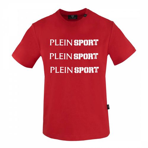 Red Cotton Logo T-Shirt - Philipp Plein - Modalova