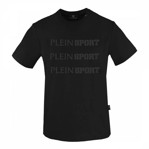 Black/Yellow Cotton Logo T-Shirt - Philipp Plein - Modalova