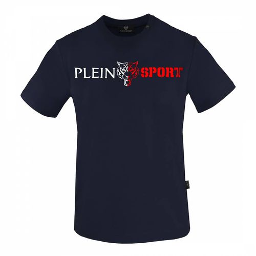 Navy Cotton Logo T-Shirt - Philipp Plein - Modalova