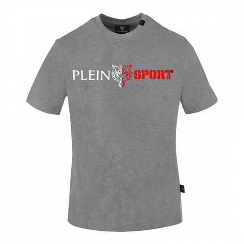 Grey Cotton Logo T-Shirt - Philipp Plein - Modalova