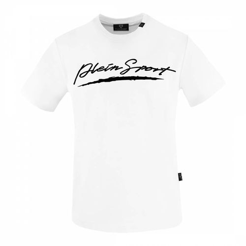 White Cotton Logo T-Shirt - Philipp Plein - Modalova