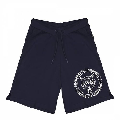 Navy Logo Bermuda Shorts - Philipp Plein - Modalova