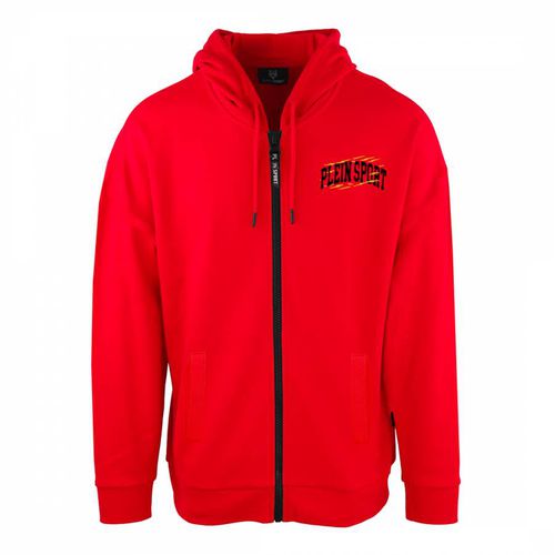 Red Logo Full Zip Sweatshirt - Philipp Plein - Modalova