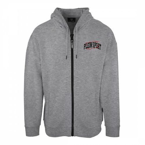 Grey Logo Full Zip Sweatshirt - Philipp Plein - Modalova