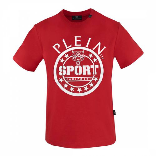 Red Cotton Logo T-Shirt - Philipp Plein - Modalova