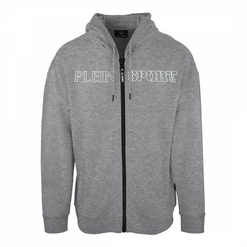 Grey Logo Full Zip Sweatshirt - Philipp Plein - Modalova