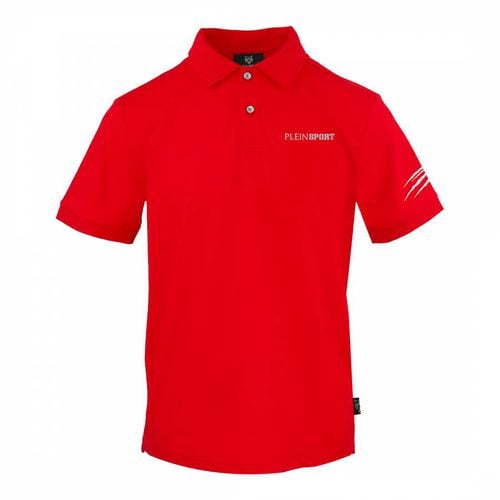 Red Cotton Polo Shirt - Philipp Plein - Modalova