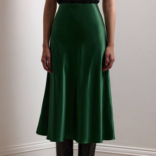 Emerald Liberty Silk Satin Midi Skirt - REALLY WILD - Modalova