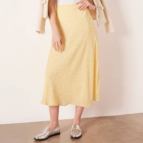 Yellow Hutton Silk Midi Slip Skirt - REALLY WILD - Modalova