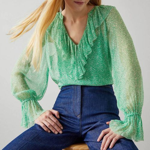 Green Annie V-Neck Blouse - L K Bennett - Modalova