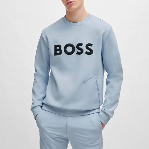 Light Salbo Cotton Blend Sweatshirt - BOSS - Modalova