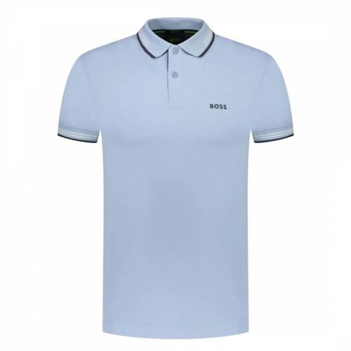 Light Blue Paul Slim Fit Polo Shirt - BOSS - Modalova
