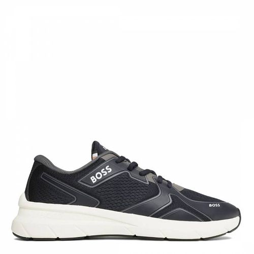 Dark Blue Owen Runn Trainers - BOSS - Modalova