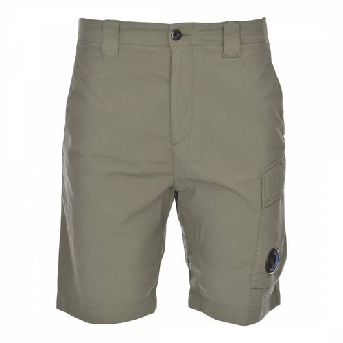 Khaki 50 Fili Cargo Stretch Cotton Blend Shorts - C.P. Company - Modalova