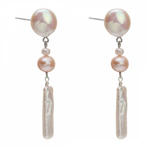 Pink Wind Chime Earrings - Sound Of Pearls London - Modalova