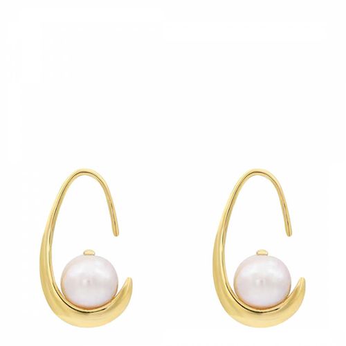Gold Cradle Earrings Gold - Sound Of Pearls London - Modalova