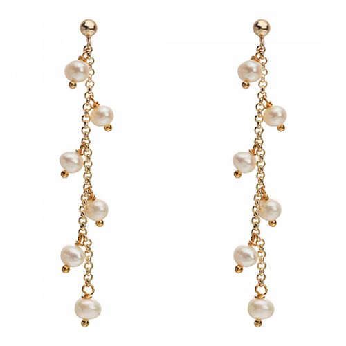 Pink Willow Branches Earrings - Sound Of Pearls London - Modalova