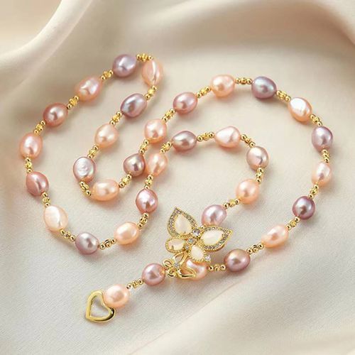 Multi Cecelia Necklace - Sound Of Pearls London - Modalova