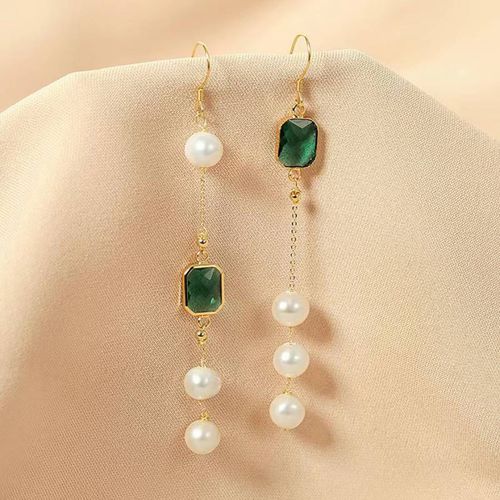Emerald Earrings - Sound Of Pearls London - Modalova