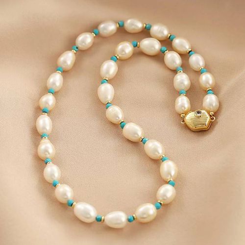 Blue Wish Necklace - Sound Of Pearls London - Modalova