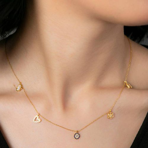 Gold Necklace - Elika - Modalova