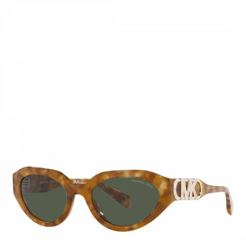 Amber Tortoise Empire Oval Sunglasses 53mm - Michael Kors - Modalova