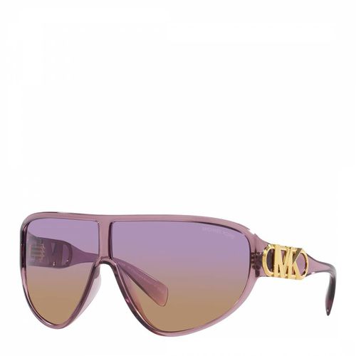Transparent Empire Shield Sunglasses 69mm - Michael Kors - Modalova