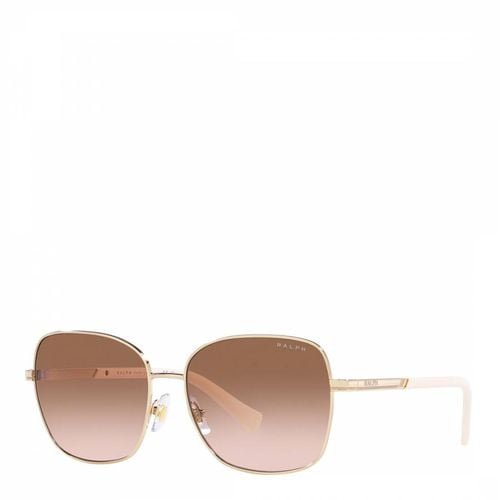 Shiny Pale Gold Sunglasses 58mm - Ralph Lauren - Modalova