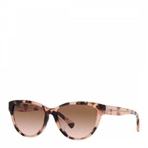 Shiny Pink Havana Sunglasses 56mm - Ralph Lauren - Modalova