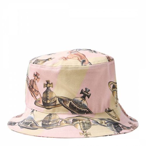 Pink Multi Printed Orb Chain Hat - Vivienne Westwood - Modalova