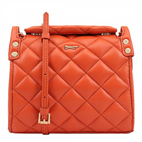 Red Quilted Leather Alatna Crossbody Bag - Paul Costelloe - Modalova