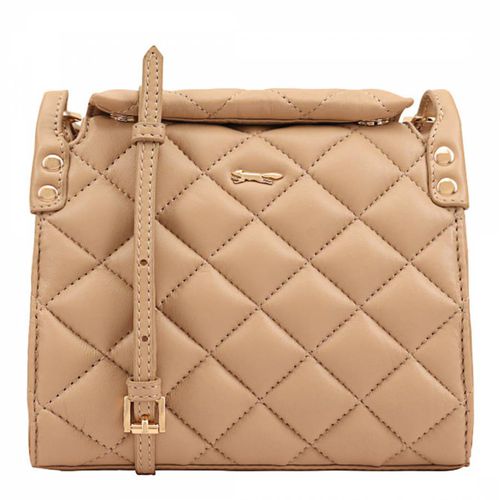 Gold Quilted Leather Alatna Crossbody Bag - Paul Costelloe - Modalova