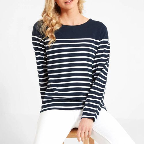 Navy Cotton Beauport Top - Schöffel - Modalova