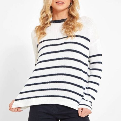 White/Navy Cotton Lee Bay Jumper - Schöffel - Modalova