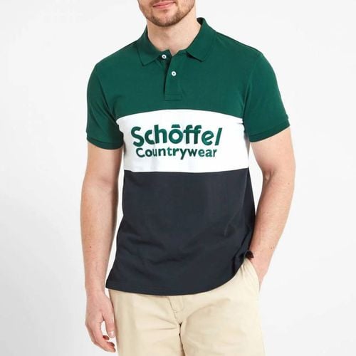 Green/Navy Heritage Cotton Polo - SchÃ¶ffel - Modalova