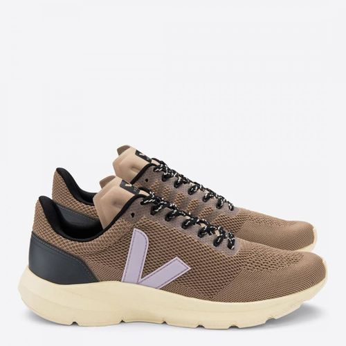 Women's Brown/Lilac Knit Marlin Trainer - VEJA - Modalova