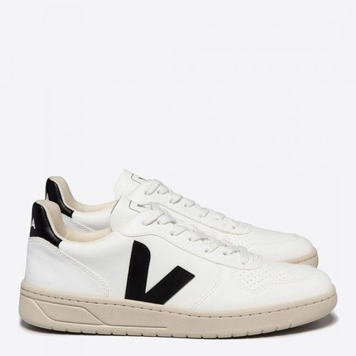 Women's White/Black V-10 Trainers - VEJA - Modalova